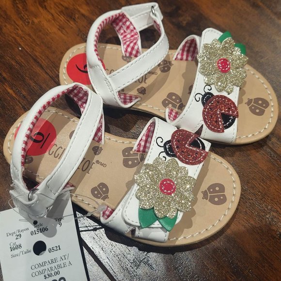 2/$20 🏷 Maggie & Zoe Lady Bug Strap Sandals Size 6 - Picture 3 of 3